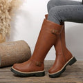spring/autumn new arrival: plus size chunky heel leather boots for women (sizes 36-43). wholesale available. dropshipping to  and