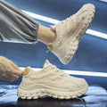 Live stream: 2025 new men's black athletic & casual shoes - waterproof, slip-resistant, durable, and suitable for work & labor protection