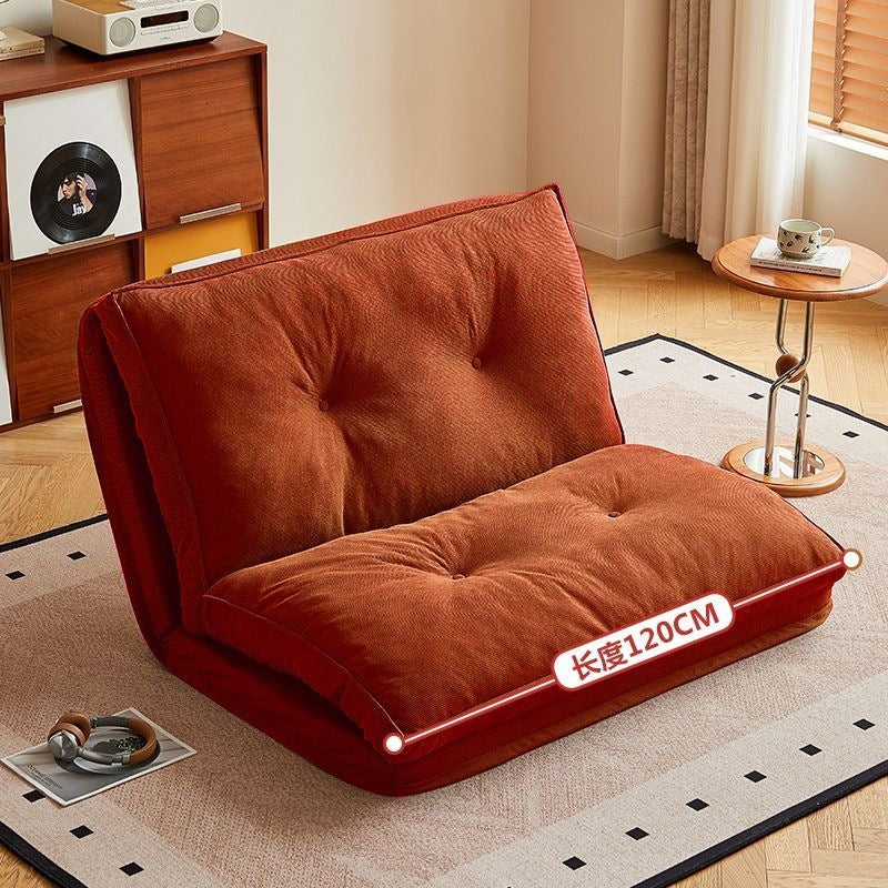 Lazy sofa bed living room dual-purpose single sofa small apartment for home cream style reclining and sleeping foldable sofa bed