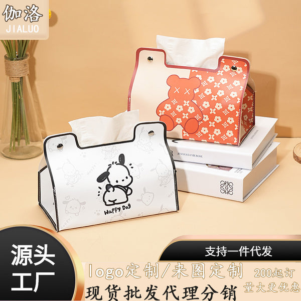 Violent Bear Tissue Box Cute Cartoon Pacha Dog Home Carton Living Room Coffee Table Bedroom Dormitory Carton