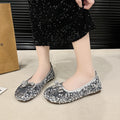 Sequin flats women's  summer new arrivalfrench evening light mouth fashioncasualbowsflats bean shoes