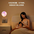 Ready-to-ship colorful planet moon lamp - usb night light with sound control & sensor - plug-in bedside lamp for bedroom sleep & desk use