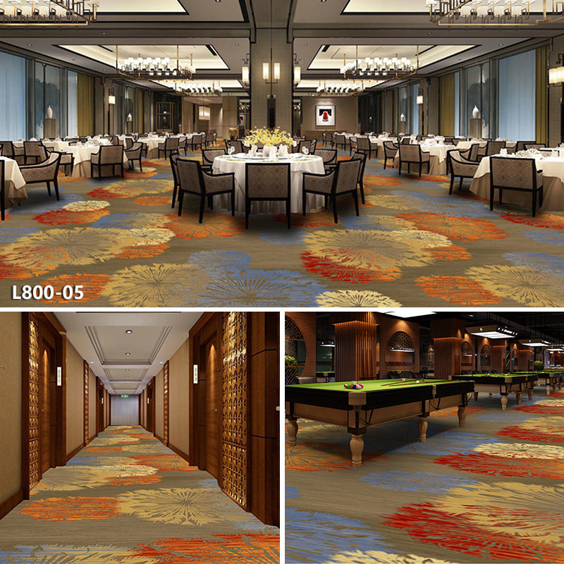 Hotel carpet 800g cut velvet thickened large area paving fire retardant banquet hall club billiard hall fireproof carpet