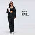 High-waisted, slimming, versatile casual pants for women, perfect for commuting. lightweight, loose-fitting, straight-leg, wide-leg athletic pants for spring and summer. style d26032