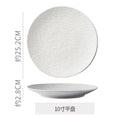 10inch shallow plate-white