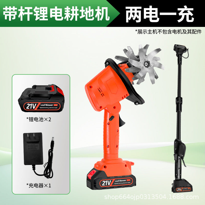 New arrival lithium battery soil loosening machine small for home handheld electric hoe garden bonsai weeding and soil turning wireless micro tillage machine