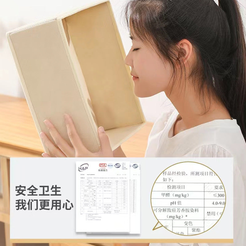 [Hot-selling] New sock storage box two-piece stockings storage box foldable non-woven storage artifact