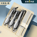 German precision nail clipper set - universal design for men & women - home use, portable, angled edge, complete manicure tool kit