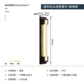 Modern minimalist wall sconce - waterproof linear light for entryways, balconies, and columns - ideal for outdoor use