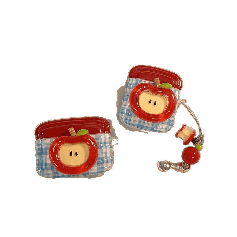 Plaid Apple chain is suitable for AirPods4 protective case, new Apple earphone case 1st/2nd generation wireless Bluetooth box 3rd generation