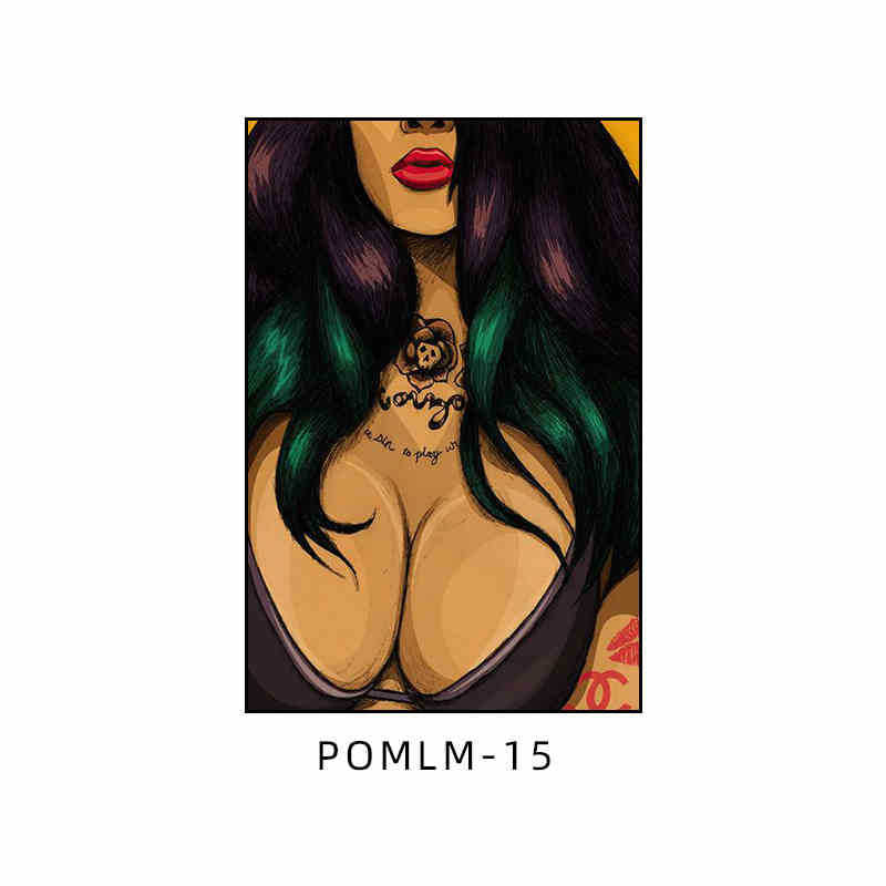 Bar decoration painting American retro tavern KTV box wall painting Love hotel bathroom toilet mural