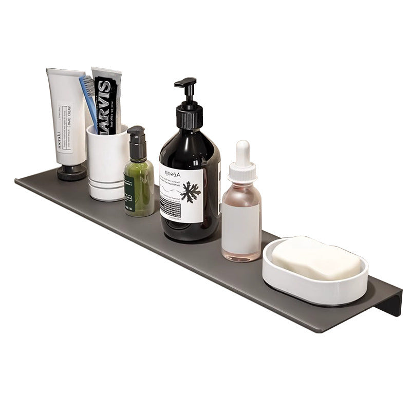 Nordic toilet rack wall hanging wall non-punching toilet bathroom washstand mirror front storage rack one board