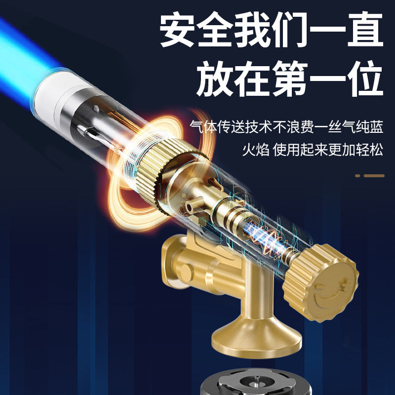 Baolian flamethrower grill gun spray gun burning pig hair household handheld flamethrower card gas tank flame welding gun point lighter