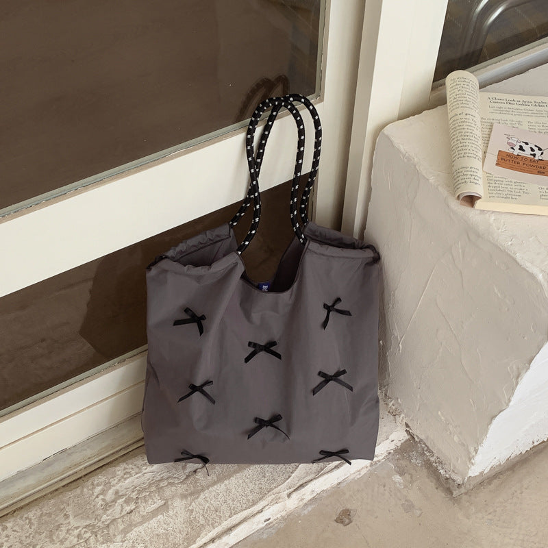 Sense of designbows bag koreanniche stylesweeteasiest for match shoulder bag spring and summernew arrival armpit bag tote bag