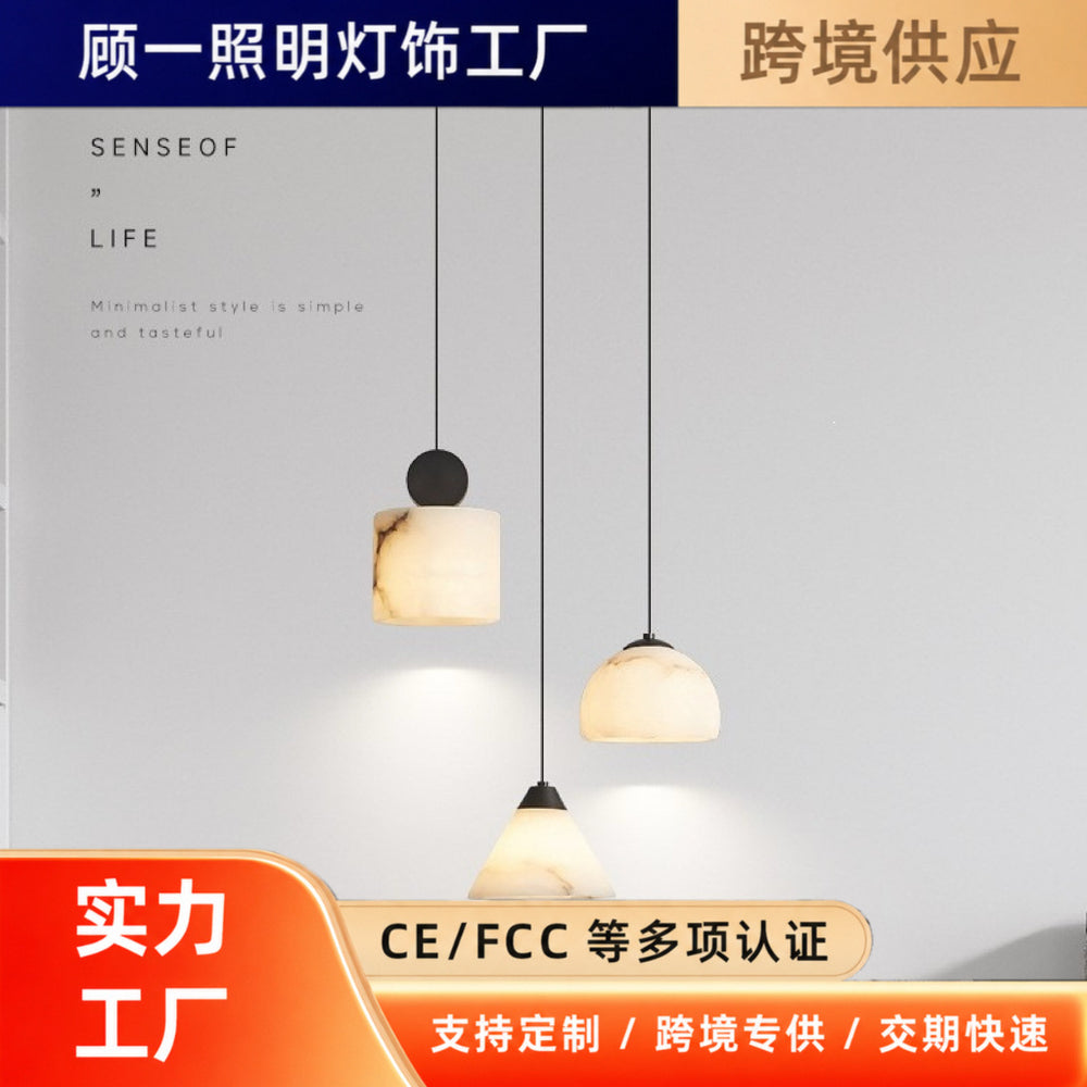 All copper natural marble bedside chandelier master bedroom accessible luxurycasualnormcorepopular scandinavian background wall small chandelier