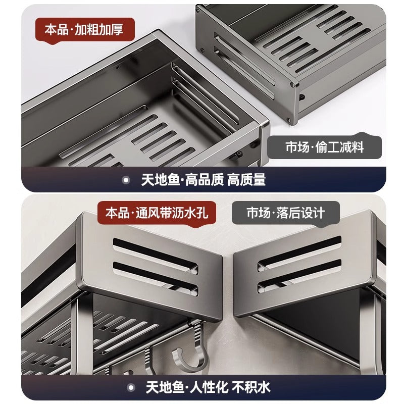 No punching gun ash toilet rack bathroom washstand No punching wall mounted toilet toilet storage rack