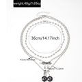 Sweater necklace wholesale fashion cross-border halloween jewelry cherry bow hip hop punk autumn and winter clavicle chain women