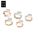 Open gold-plated flower ring set wholesale cross-border alloy jewelry niche diamond-set pair of rings for women diamond