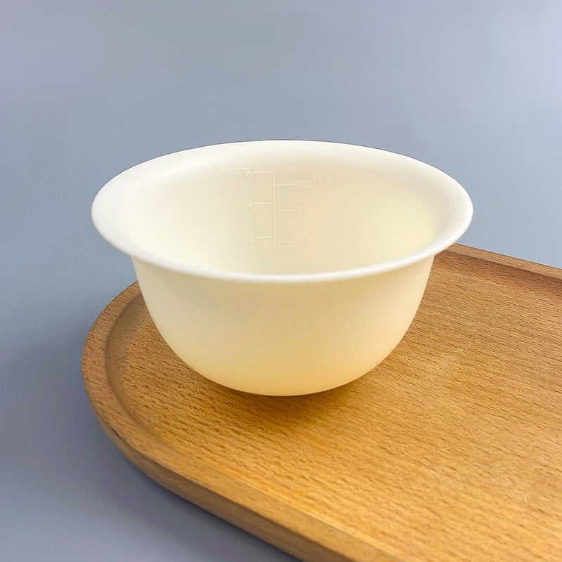 Medium flat-mouth mask bowl, soft silicone bowl, beauty & hair care bowl, flexible small bowl, makeup & spa mask tool - direct from the manufacturer