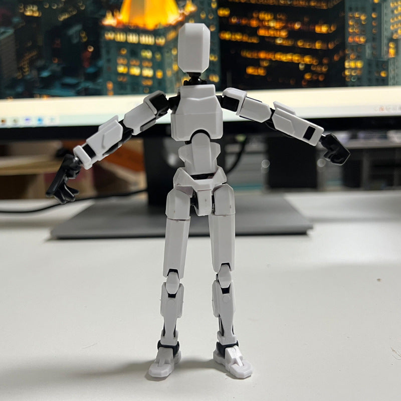 Cross-border lucky 13 multi-joint movable doll creative collage ornament puzzle building block decompression boy toy wholesale