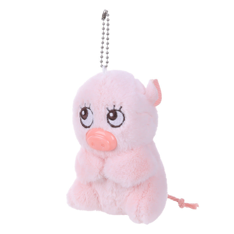 [half price big sale] zundu fake dudu voice doll can call sound pig plush toy backpack pendant gift
