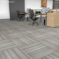 Ready-to-ship office modular carpet tiles - striped conference room carpet - commercial grade eco-friendly polypropylene carpet flooring