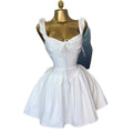 European and american cross-border women's fashion:  summer new arrival - elegant tie-waist high-waisted a-line sleeveless mini slip dress