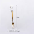 Wow, love handle dessert fork and spoon girl heart afternoon tea spoon high temperature resistant thickened ceramic handle fruit fork