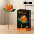 artificial bouquet single preserved flower desktop decoration toy rose flower assemble building block insert toy
