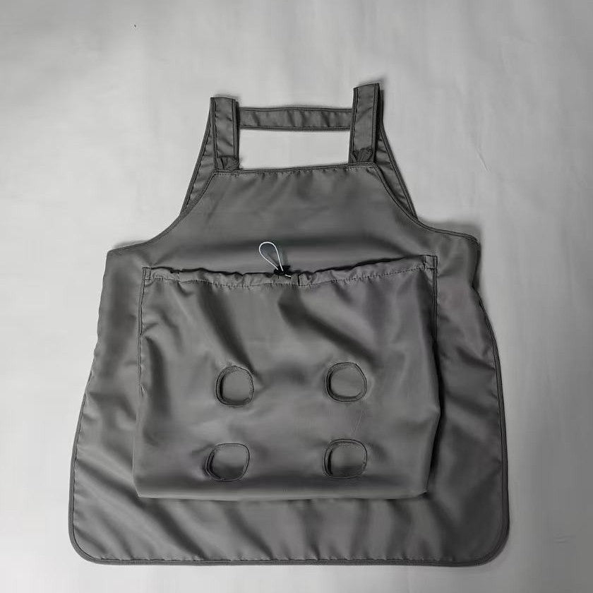 Summer cat grooming apron - anti-static, anti-claw, open-foot design - pet apparel for cat lovers