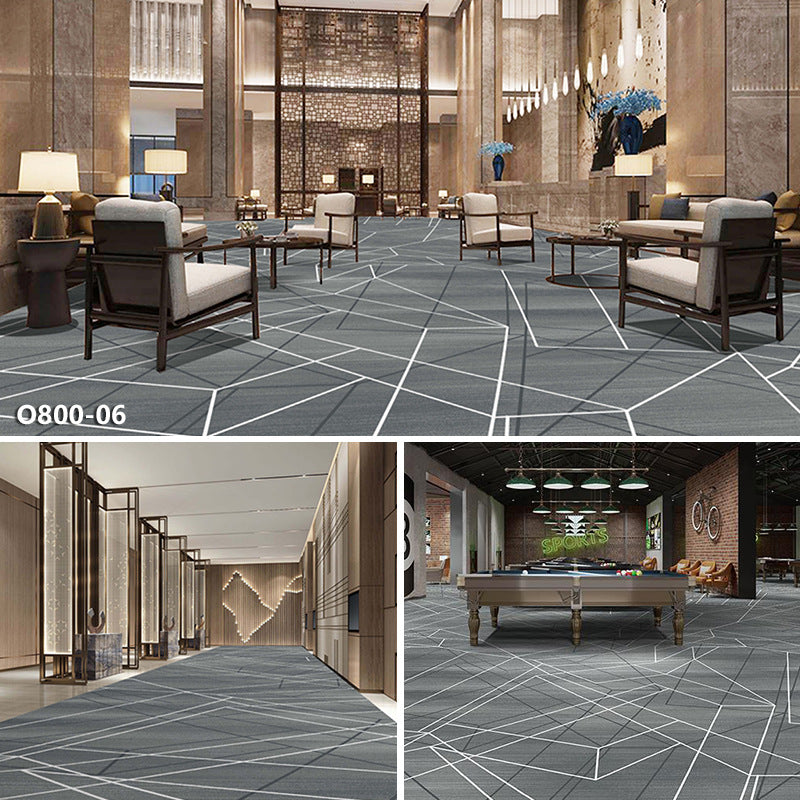 Hotel carpet 800g cut velvet thickened large area paving fire retardant banquet hall club billiard hall fireproof carpet
