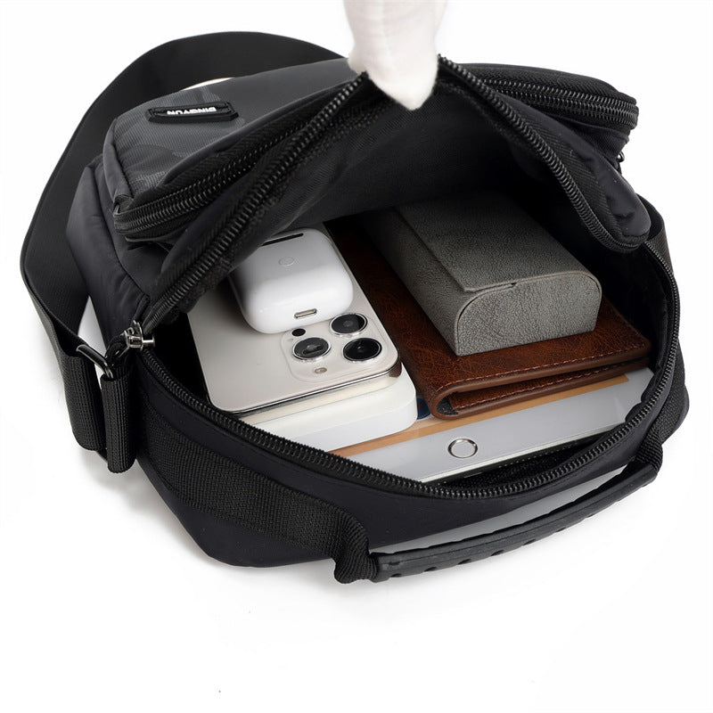 New men's bag, genuine leather men's shoulder bag, mini casual small satchel, first-layer cowhide messenger bag, men's one-piece delivery