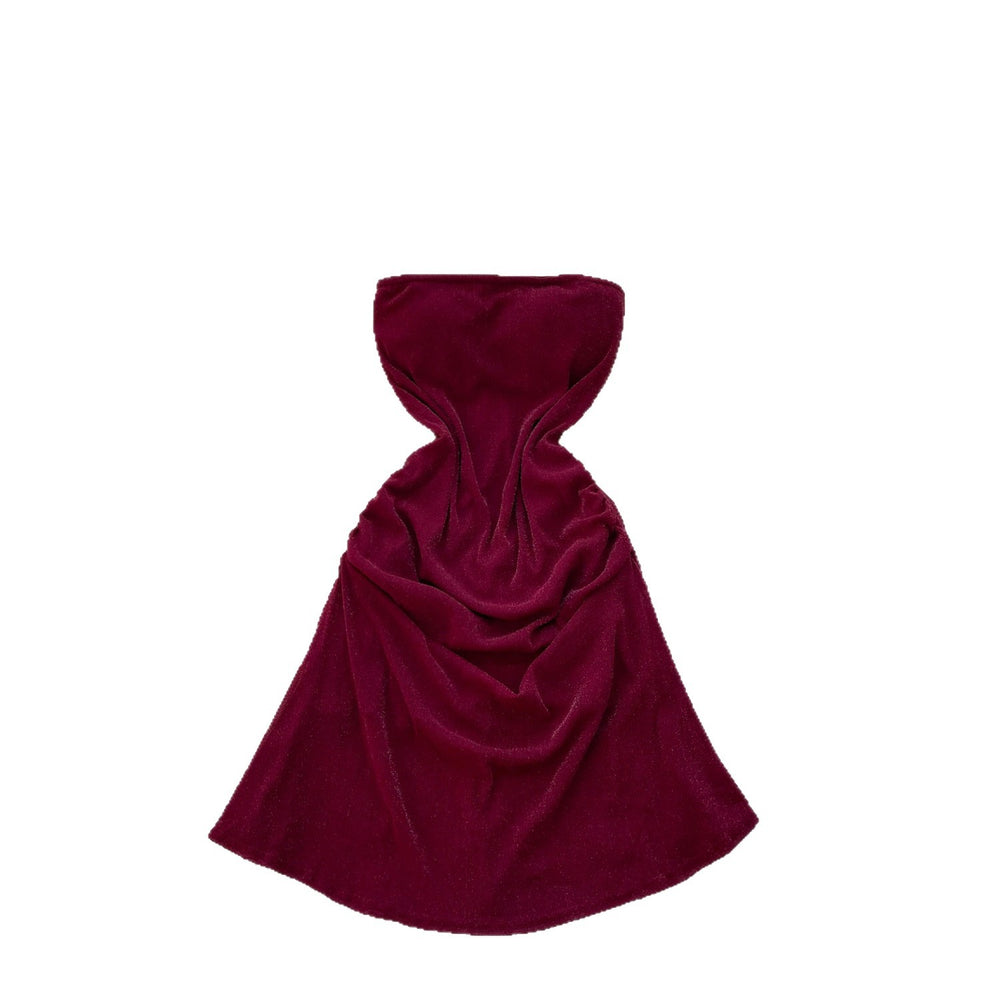 K-style sleeveless light mature styletube top waist dress women's summerhigh waistslimming look a-line skirt work clothingelegantaccessible luxury