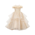 Girls' formal dresses - cross-border european & american style - mesh flower girl dresses - birthday princess dresses - new arrivals for older girls - in stock