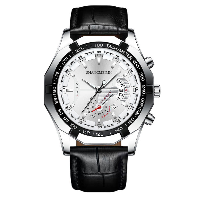foreign trade new arrival large dial calendar men watch men's watch strap men's watch manufacturer wholesale