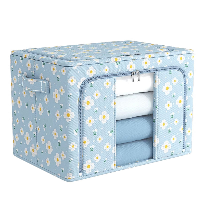 Clothes Storage Box Household Wardrobe Clothing Organizing Box Foldable Fabric Large Capacity Oxford Cloth Storage Box Artifact