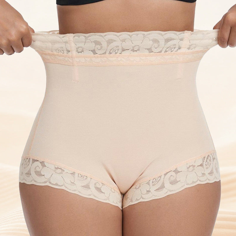plus size boxer tummy control pants, women's summer waistband body shaping, thin low-waist butt lift tummy control pants