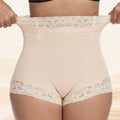 plus size boxer tummy control pants, women's summer waistband body shaping, thin low-waist butt lift tummy control pants
