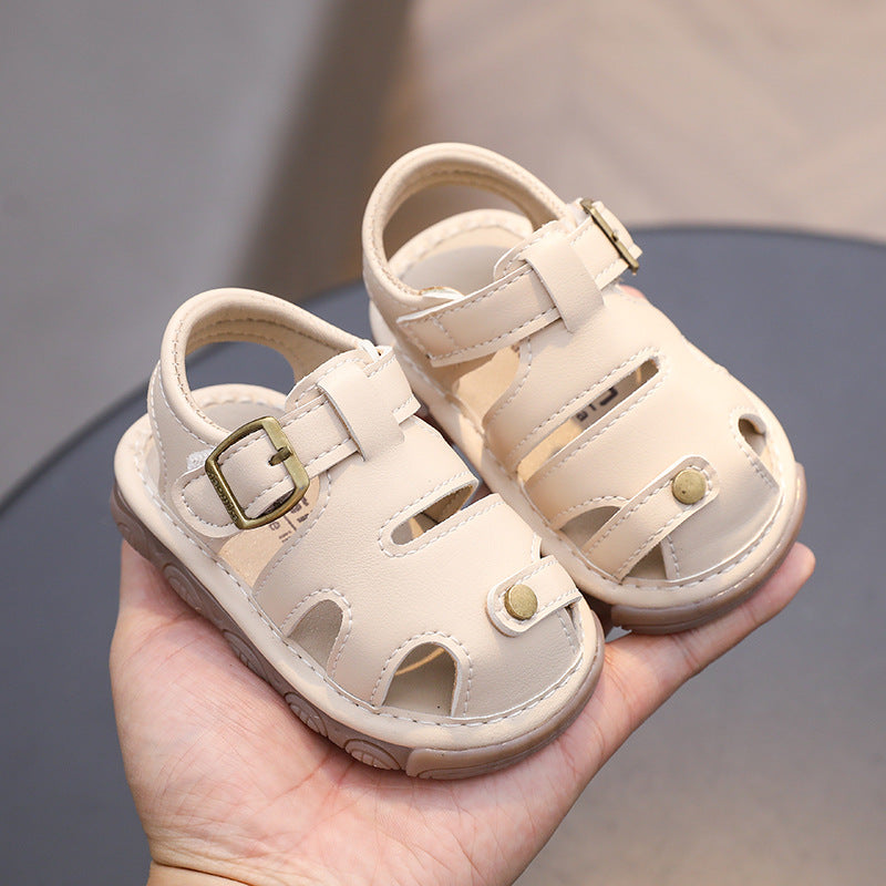 summer new arrivals: baby & toddler squeaky shoes - sizes 0-1-2 years, boys & girls, first walker sandals, cartoon soft sole baby shoes