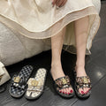 2024 summer women's outdoor slippers - fashionable bowknot soft sole casual thong sandals - chic fairy style beach slides