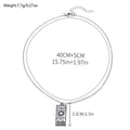 Wholesale alloy square pendants - new fashion jewelry for women, perfect for cross-border e-commerce: trendy letter, star, sun, and moon necklaces