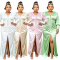 Aliexpress  elegance long skirt fashionwinternew arrival cross-border african women's clothing plus sizedress