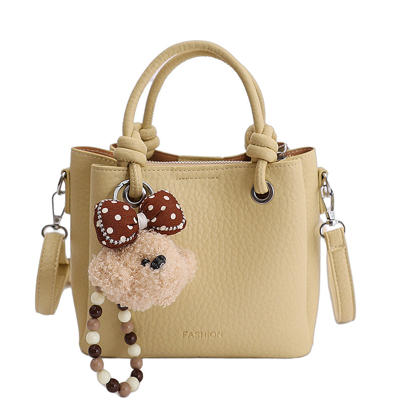 Premium lychee grain bucket bag - 2026 spring new arrival - tote, basket, large capacity shoulder & crossbody bag