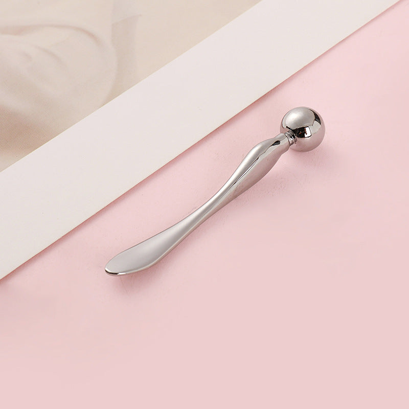Zinc alloy big head eye cream stick metal eye massage stick eye cream introduction lifting eye cream beauty massage spoon stick