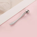 Zinc alloy big head eye cream stick metal eye massage stick eye cream introduction lifting eye cream beauty massage spoon stick