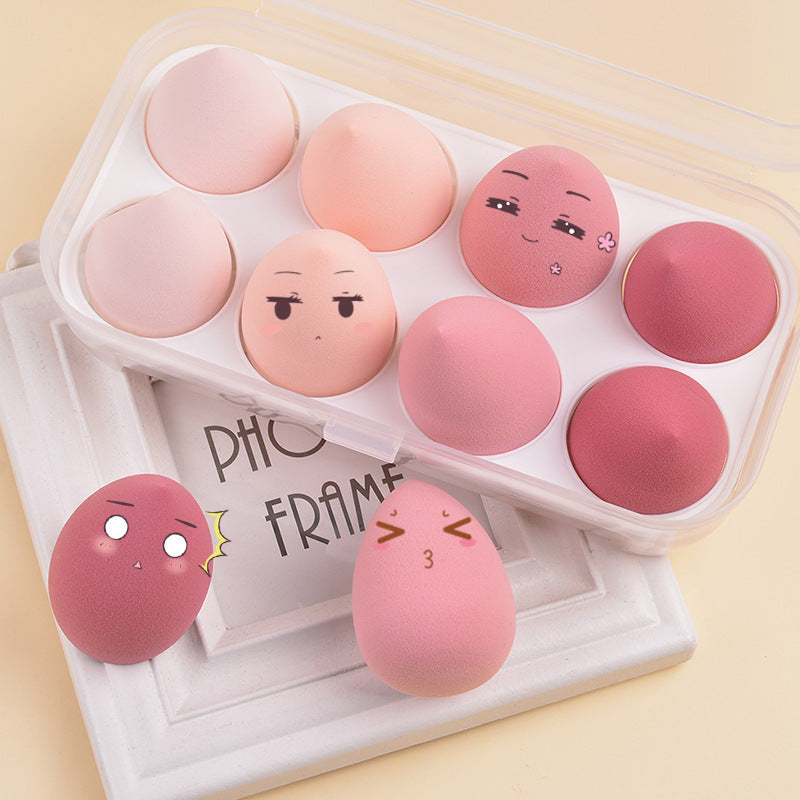 New beauty blender does not eat rice noodles wet dual-purpose super soft sponge face wash puff bulk makeup egg puff box spot