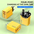 exclusive dual pd + dual usb type-c mobile phone charger multi-port european and american standard british standard travel fast charging head