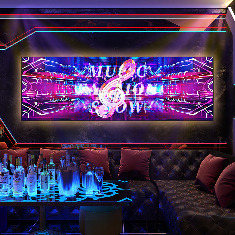 KTV box decoration painting hanging painting club room bar nightclub LED with light luminous lighting background wall mural