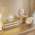 Khaki grey 82 table + xiantuo mirror + fairy chair combo