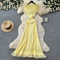 Luxury sleeveless slim-fit knit dress - women's summer high-waisted a-line dress - slimming, elegant, and chic maxi dress